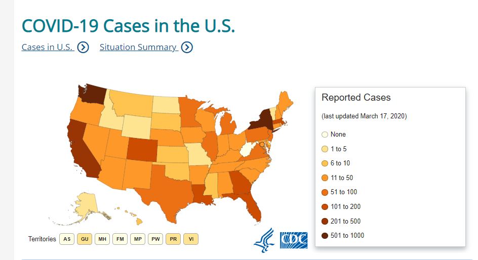 Covid Cases in USA